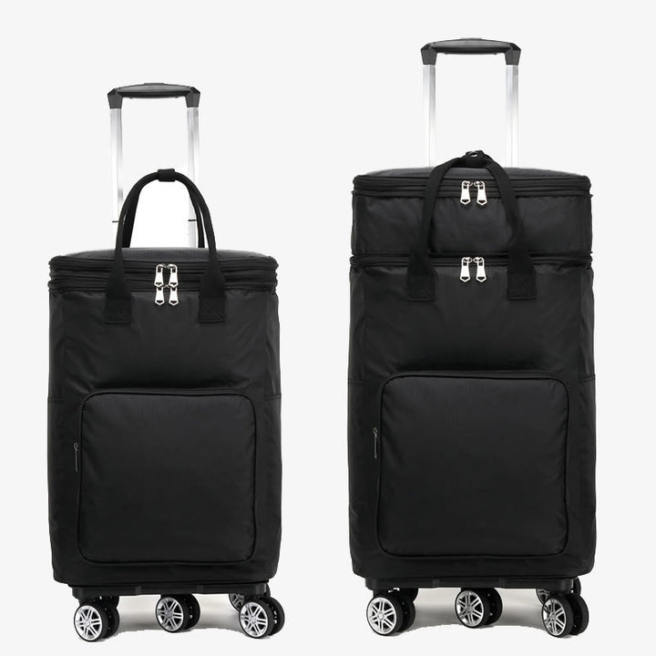Teleskopstange Rolling Tote Bag Falten Wärme Erhaltung Einkaufswagen