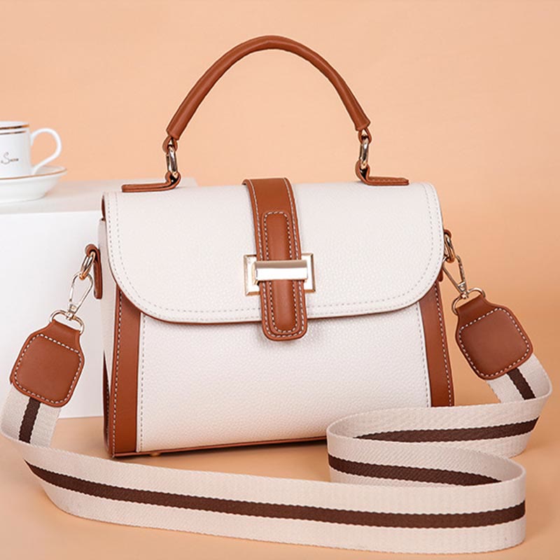 Top-Griff-Tasche für Damen PU-Leder Minimalistische Umhängetasche