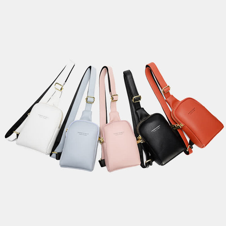 Kleine Umhängetasche, Schultertasche, Geldbörse, Brusttasche für Frauen und Mädchen