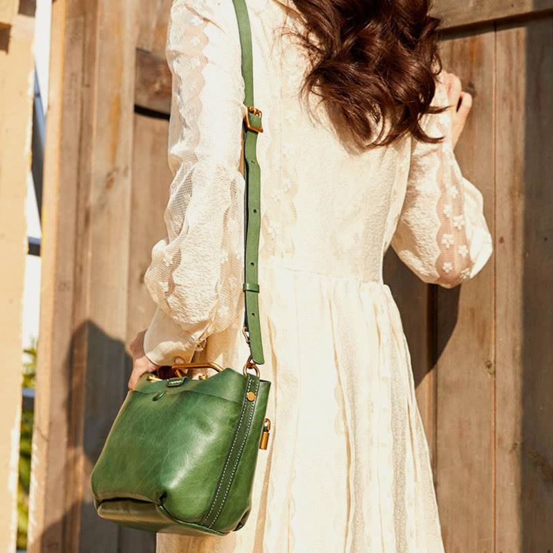 Tragetasche für Damen, elegante, Freizeit-Umhängetasche aus weichem Leder