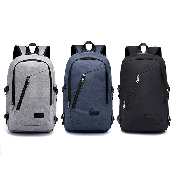 Diebstahlsicherer Reise-Business-Rucksack mit Schloss und USB-Ladeanschluss