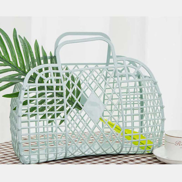 Handtasche für Badezimmer, Rautenförmig, flexible Aufbewahrung, zusammenklappbarer Badekorb