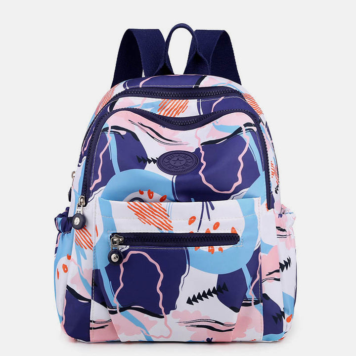 Damen Rucksack Handtasche Damen Wasserdicht Druck Bunter Rucksack Reise Tagesrucksäcke