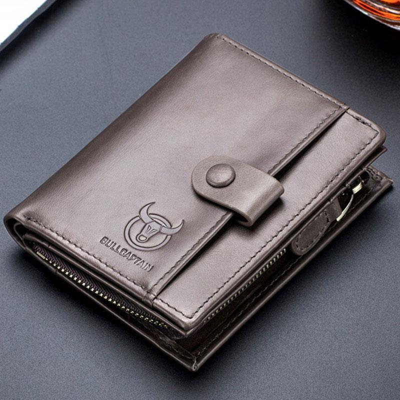 Echtes Leder Vintage Kartenhalter Geldklammer Geldbörse