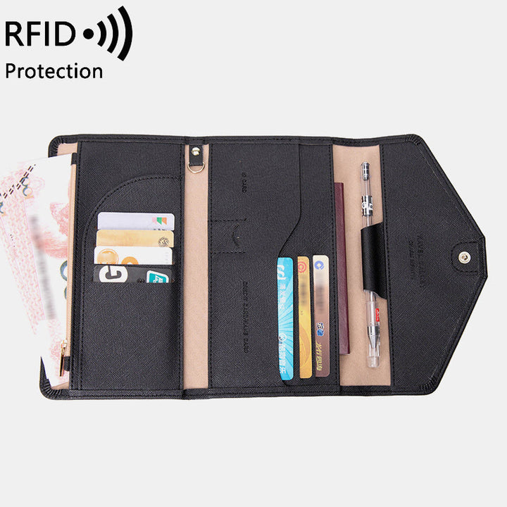 RFID-Passhülle für die Reise, ultradünne, multifunktionale Dokumententasche