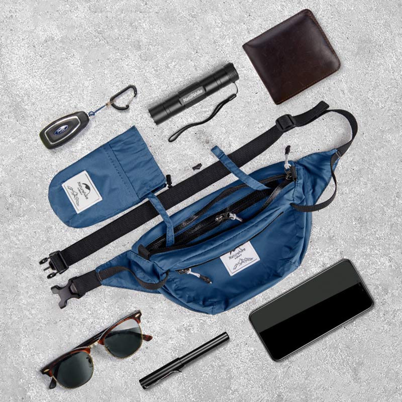 Unisex-Erwachsene faltbare tragbare Gürteltasche Hüfttasche Leichtgewicht für Outdoor-Sport