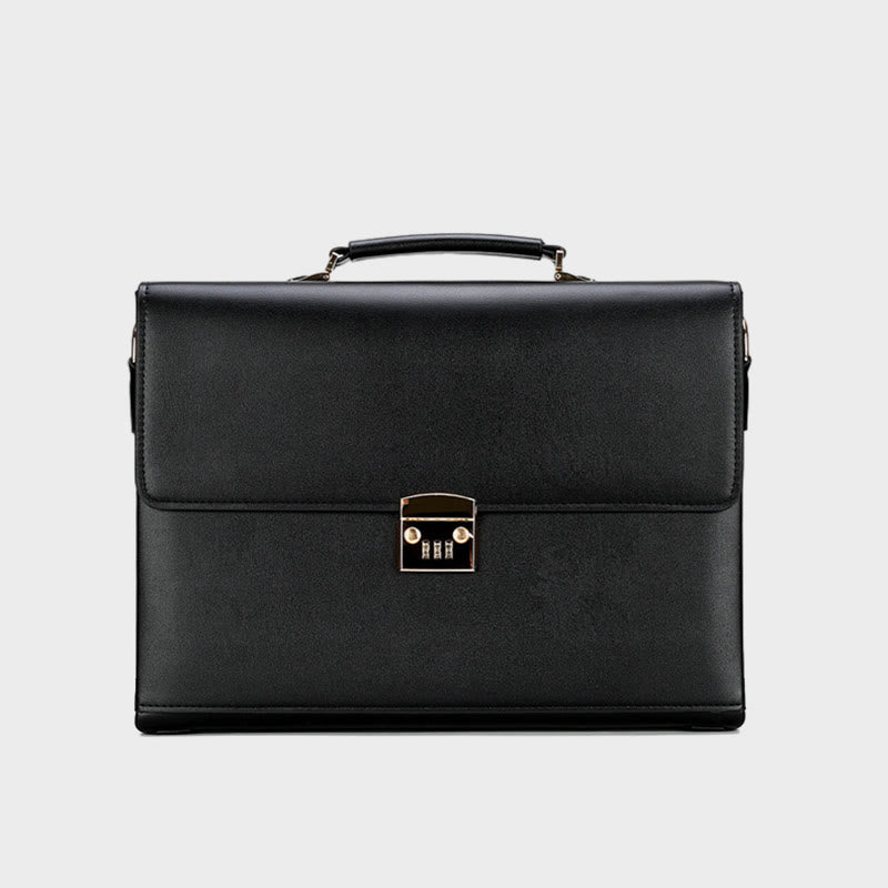 Messenger Bag für Herren, groß, Vintage, mit Schloss, Aktentasche
