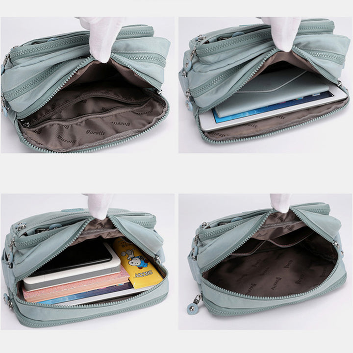 Lässige Umhängetasche mit mehreren Taschen und leichtem Design