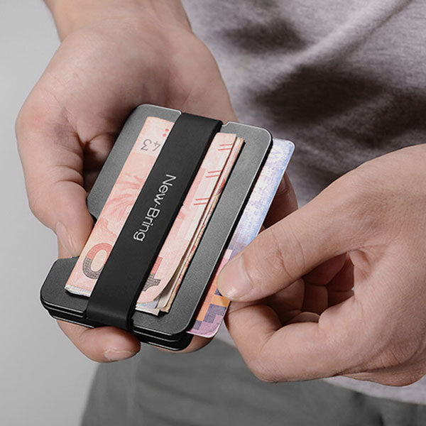 EDC RFID Aluminium Multifunktions-Schlüsselanhänger Kartenhalter Geldbörse