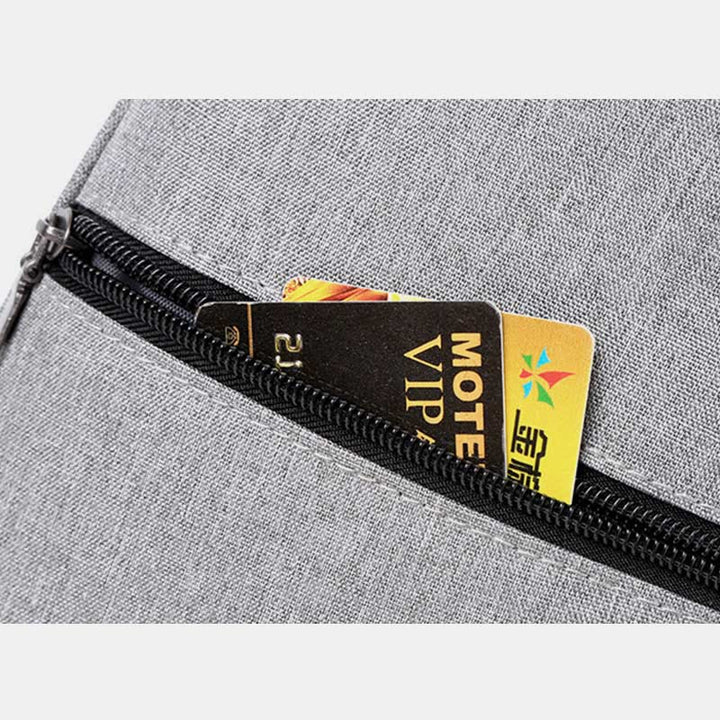 Sling Bag für Herren, leichte, graue Umhängetasche zum Wandern