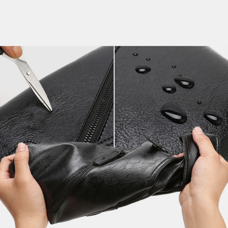Wasserdichte Schultertasche mit Diebstahlschutz und USB-Aufladung