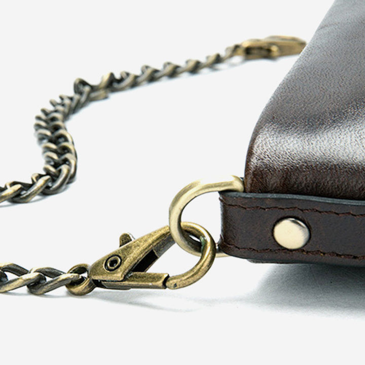 RFID-blockierender Kartenhalter aus echtem Leder