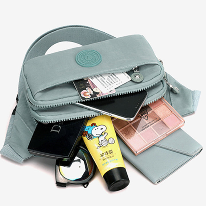 Leichte Umhängetasche mit mehreren Taschen, verstellbare Hüfttasche, Handytasche