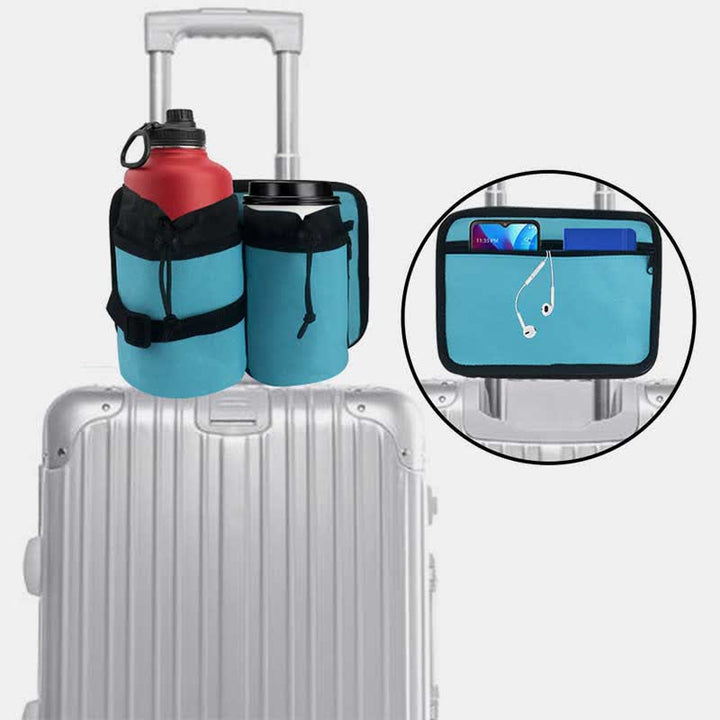 Tragbarer Wasserflaschenhalter-Trägertasche mit 2 Flaschentaschen