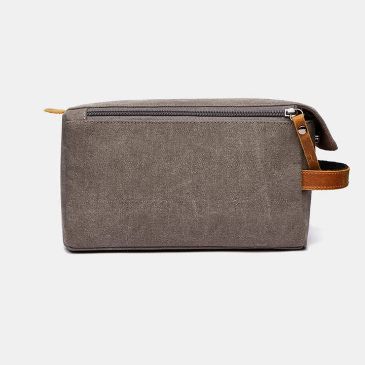 Retro-Aufbewahrungstasche aus Segeltuch, Make-up-Tasche, Reise-Kulturtasche für Damen und Herren