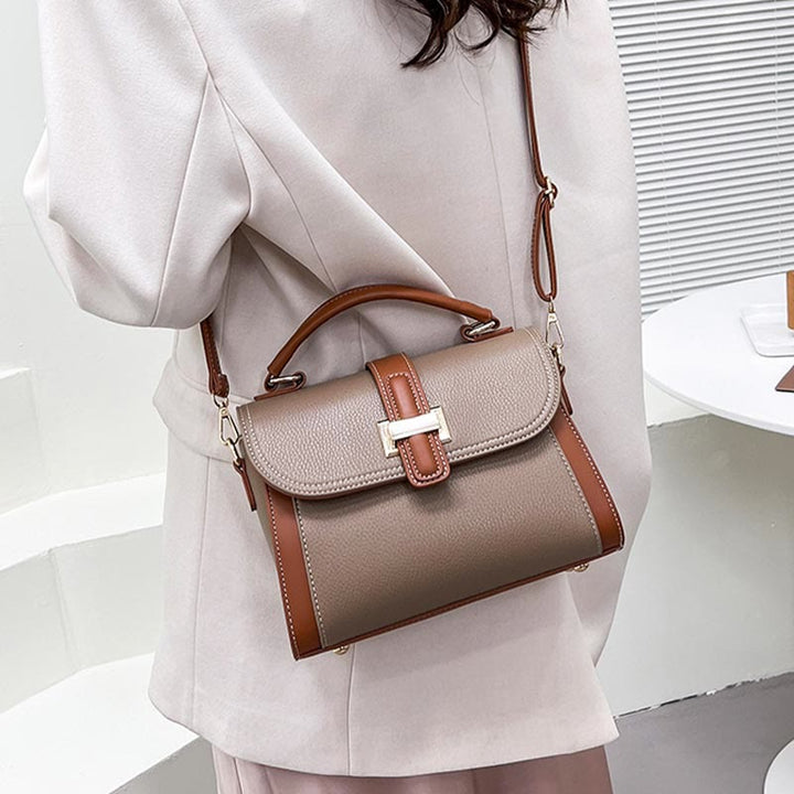 Top-Griff-Tasche für Damen PU-Leder Minimalistische Umhängetasche