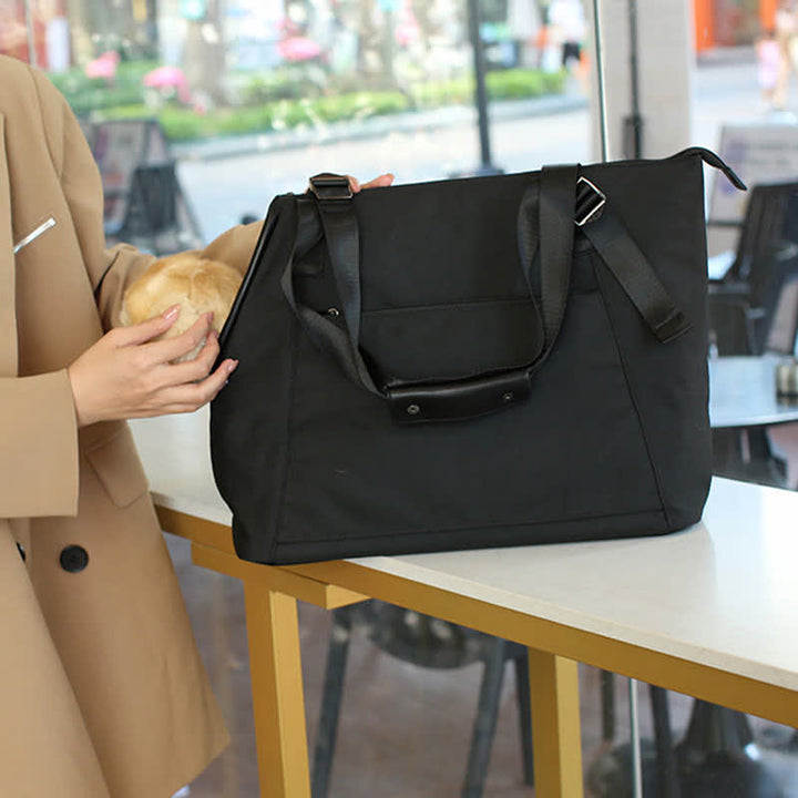 Tragetasche für Haustiere mit Taschen, tragbare weiche Tragetasche für Hunde und Katzen