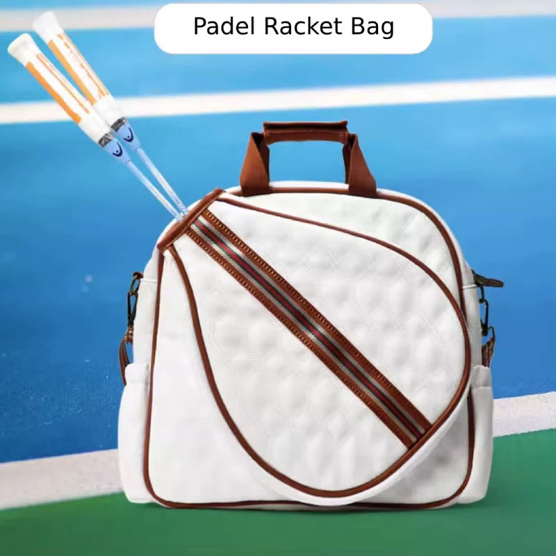Padel Tennis Schläger Tasche Minimalist Leder Hand Held Sport Tote