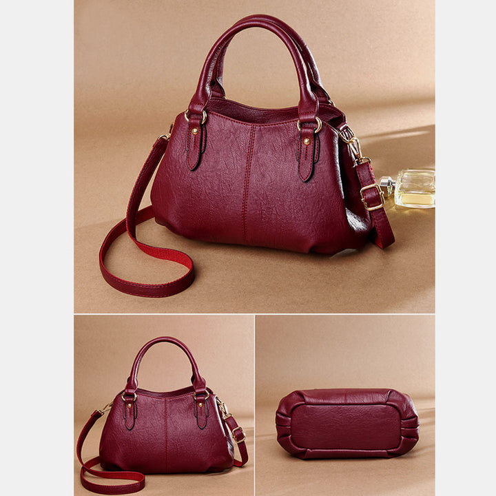 Elegante Handtasche im Vintage-Stil mit großem Fassungsvermögen und Umhängetasche