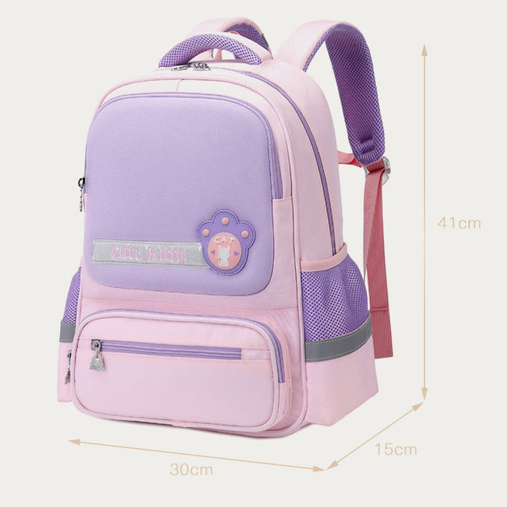 Rucksack für Kinder, lässig, süß, Farbe, Nylon, große Schultasche