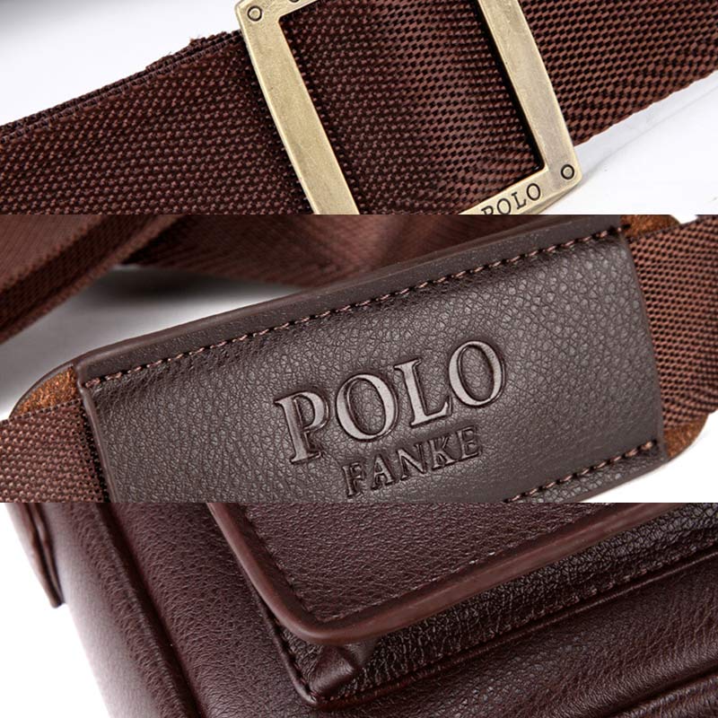 Herren Leder Umhängetasche Crossbody Bag Kleine Messenger Bag für die Arbeit Business