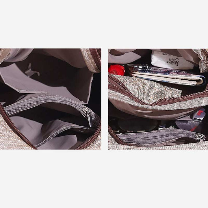 Großer Rucksack mit Ethno-Print
