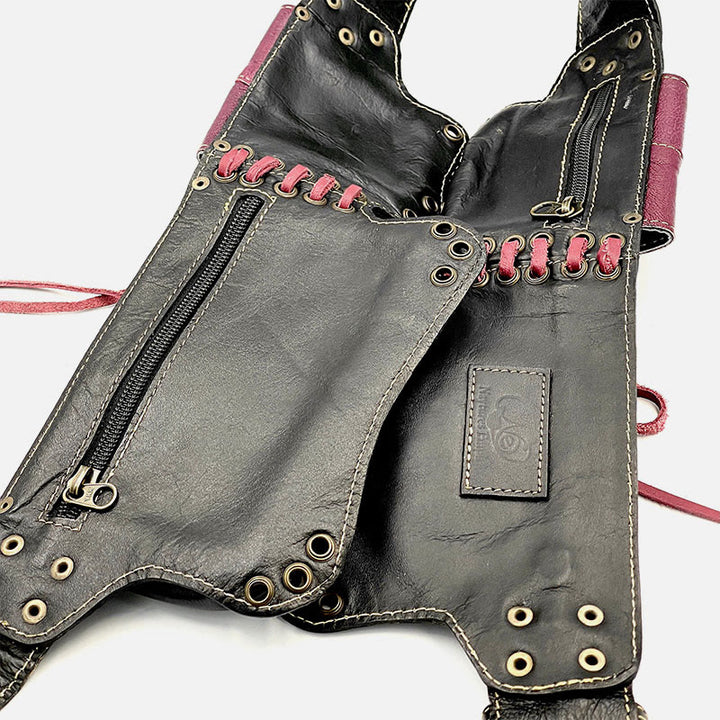 Rose Hüfttasche für Damen Outdoor Leder Gürteltasche
