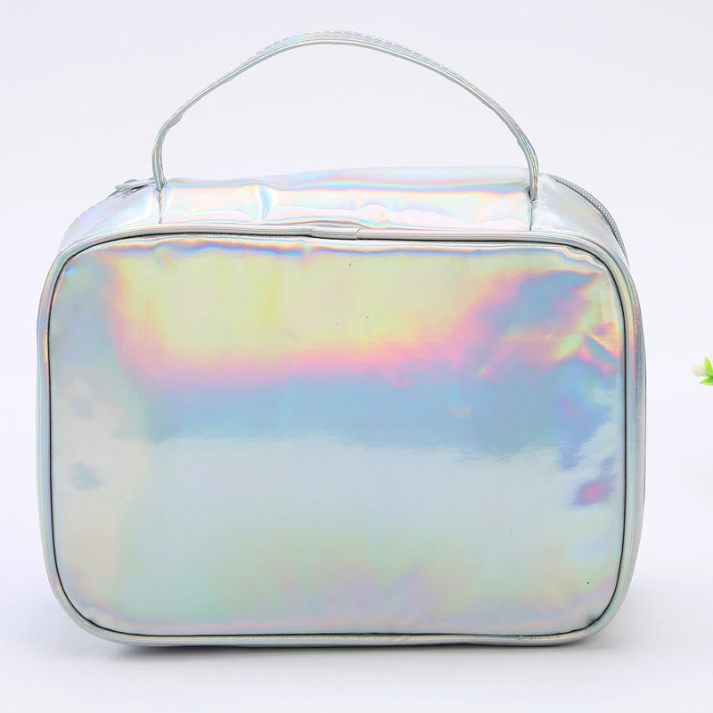 Lunchtasche für Kinder mit Glitzer-Herzmuster, isolierte Tasche