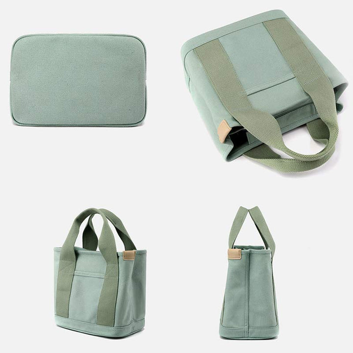 Handtasche mit mehreren Taschen für Damen, lässige Tragetasche aus Canvas, Geldbörse für den täglichen Gebrauch