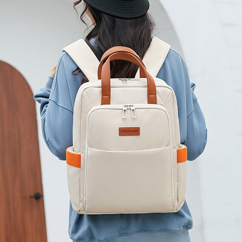 Kräftiger Rucksack für Damen, große Kapazität, Laptop-Rucksack mit Handschlaufe