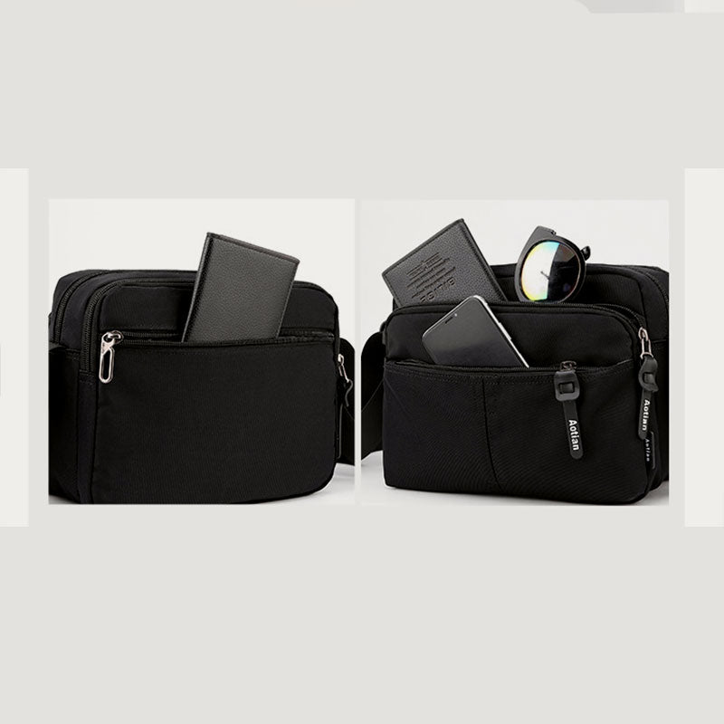 Unisex Leichte Casual Umhängetasche Mehrere Taschen Robuste Schulter Tasche Geldbörse