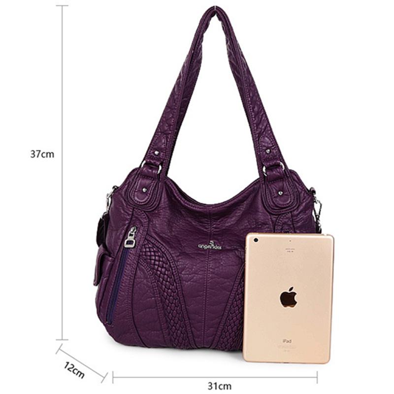 Einfarbige Hobo-Tasche für Damen