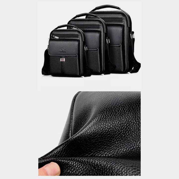 Messenger Bag für Herren, leicht, wasserdicht, Reise-Umhängetasche mit Nieten