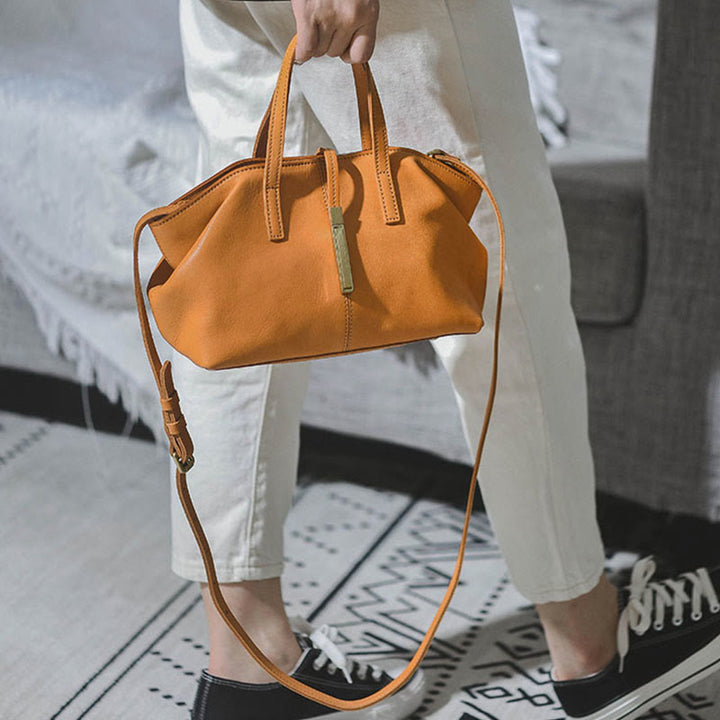 Top-Griff-Tasche für Frauen Dating Vintage Leder Umhängetasche