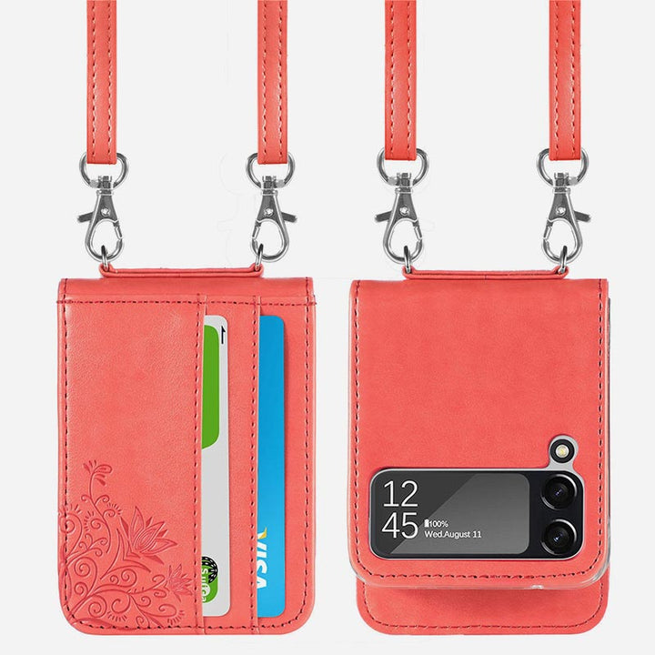 Samsung Galaxy Z Flip 3 Handyhülle Crossbody Handytasche Geldbörse