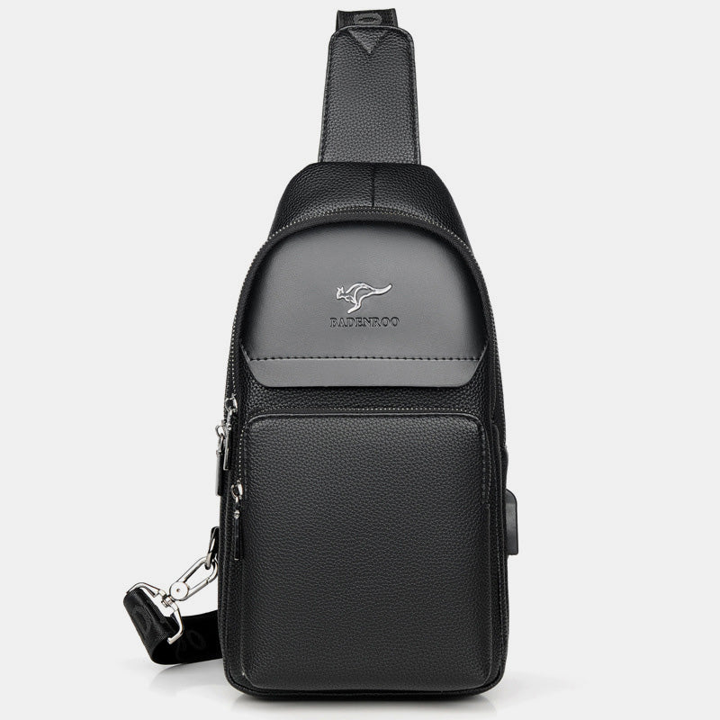Mehrzweck-Schultertasche, wasserdichter, weicher Umhängerucksack mit USB-Ladeanschluss