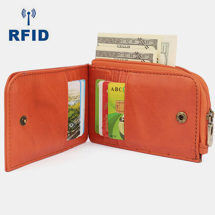 RFID-Diebstahlschutz Vintage-Geldbörse Kartenhalter
