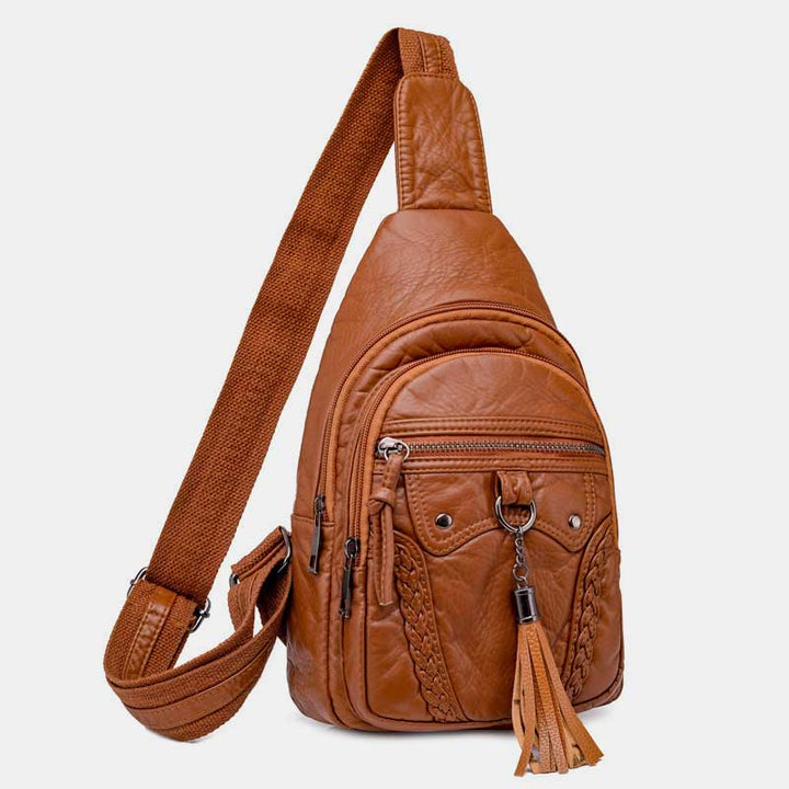 Vintage Schultertasche mit großem Fassungsvermögen