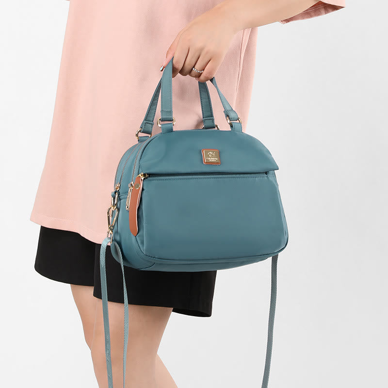 Handtasche für Damen, leicht, mehrere Taschen, abnehmbarer Riemen, Umhängetasche