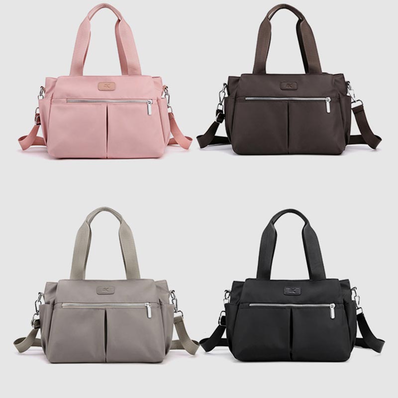 Tasche mit drei Fächern und Tragegriff oben, wasserdicht, große Handtasche, Umhängetasche für Damen