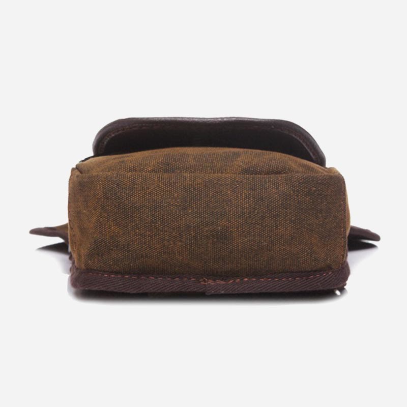 Retro-Beintasche für Herren, Outdoor-Sport, Umhängetasche aus Canvas