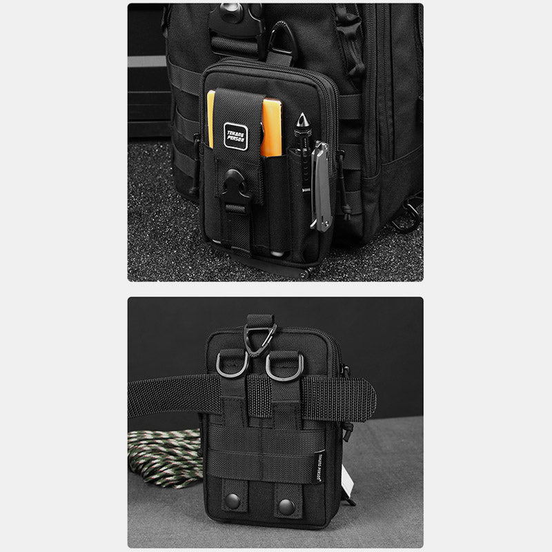 Taktische Hüfttasche mit Gürtelschlaufe, Handytasche für 7,5 Zoll Mobiltelefone mit Umhängegurt