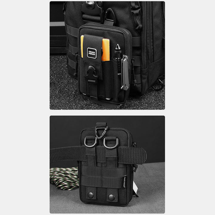Taktische Hüfttasche mit Gürtelschlaufe, Handytasche für 7,5 Zoll Mobiltelefone mit Umhängegurt