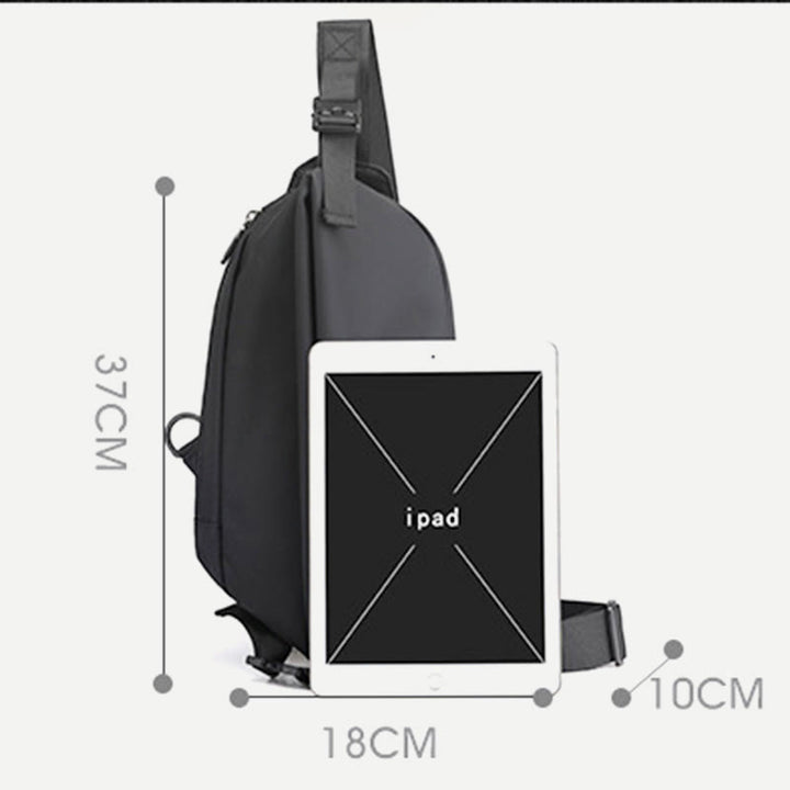 Schultertasche für Herren, multifunktional, wasserdicht, lässig, Umhängetasche