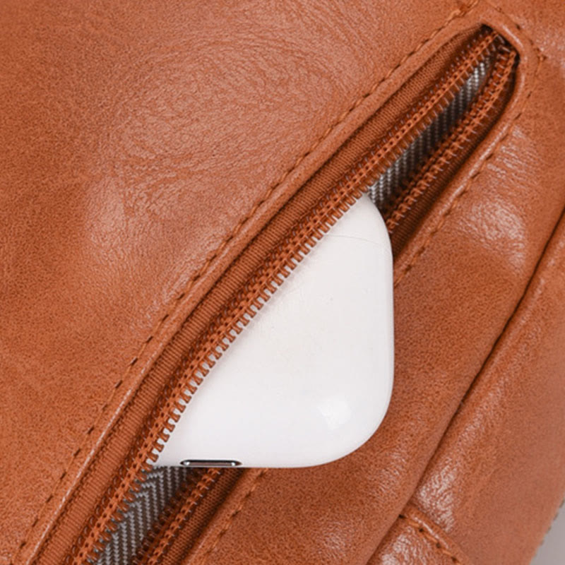 Schultertasche für Damen für den täglichen Gebrauch, Retro-Tasche aus weichem Leder