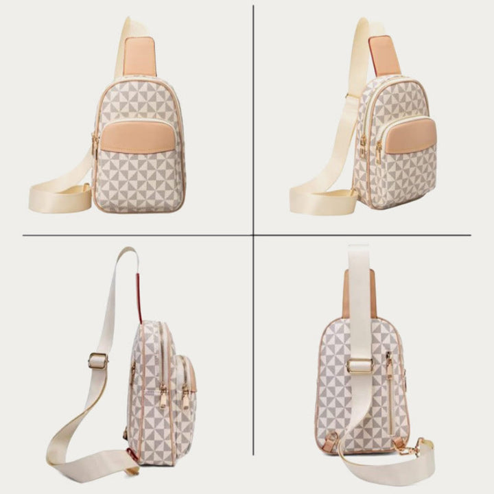 Modische Schultertasche aus Leder für Damen und Herren, stilvolle Brusttasche