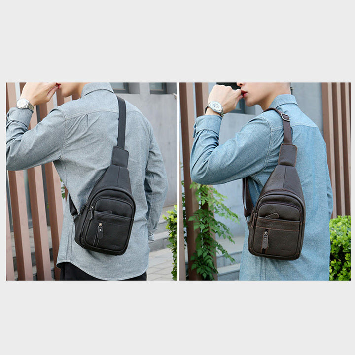 Schultertasche mit mehreren Taschen für Herrenausflüge, daher für den täglichen Gebrauch