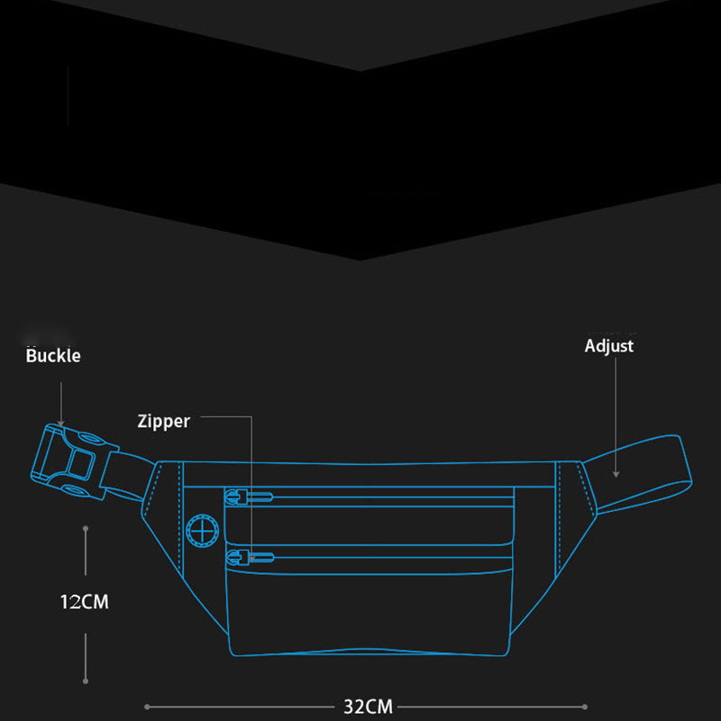 Hüfttasche für Damen und Herren, wasserdicht, große Brusttasche, Schultertasche