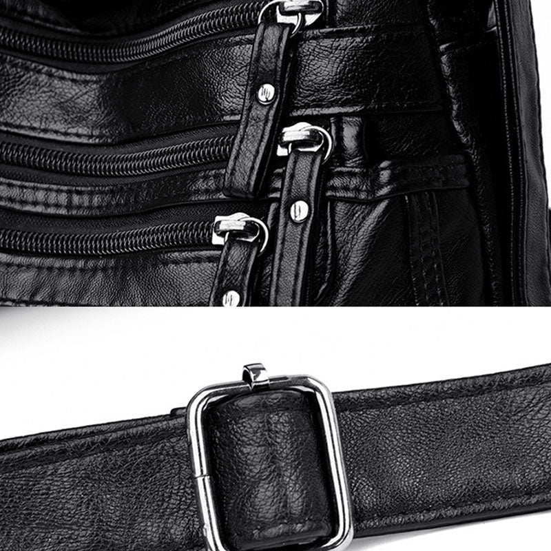Umhängetasche mit großem Fassungsvermögen und mehreren Taschen