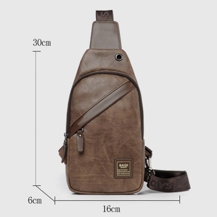 Vintage Schultertasche mit großem Fassungsvermögen